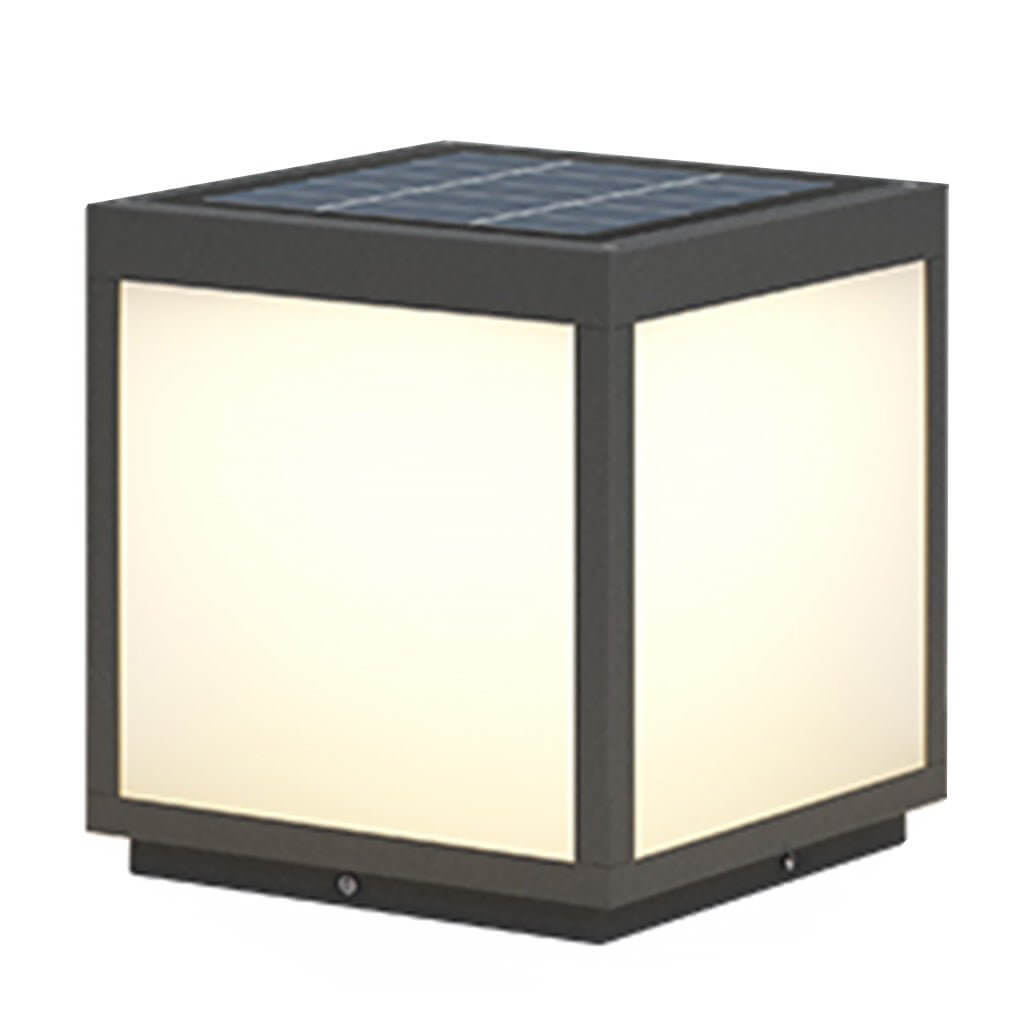 Enhance nighttime security with square pillar lights cube outdoor post LED pier mount light, offering bright, reliable LED illumination.