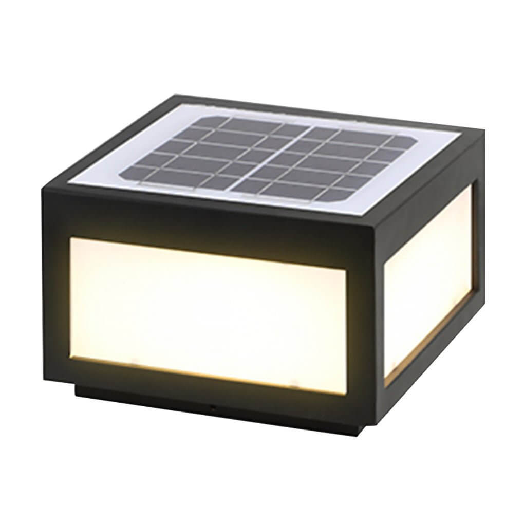 Square pillar lights cube outdoor post LED pier mount light blends modern aesthetics with functional outdoor lighting solutions.