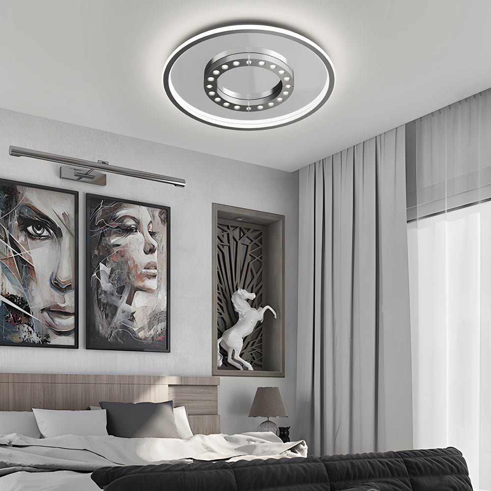 Square Round LED Anti - Glare 3 Step Dimming Modern Ceiling Lights Fixture