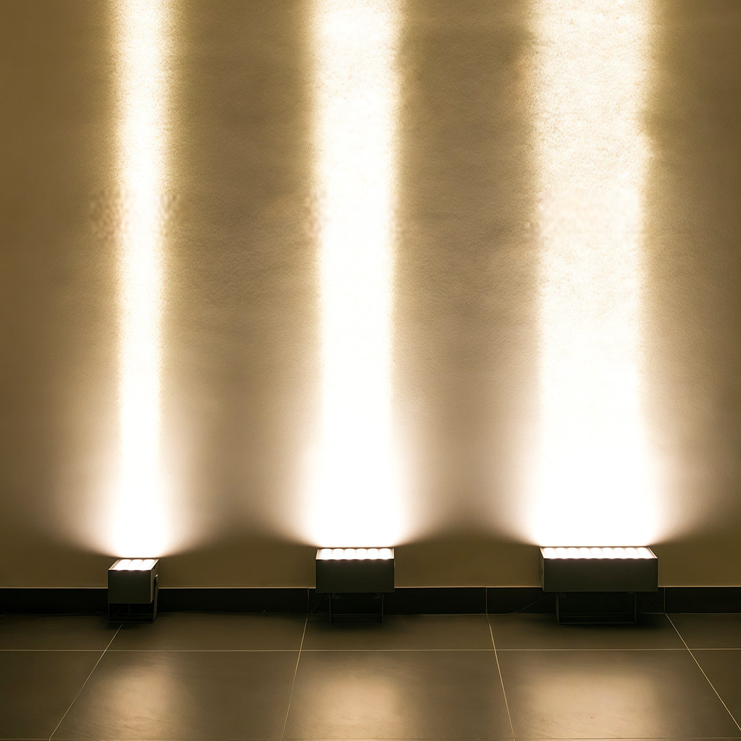 Illuminate your outdoor space with a square wall wash light waterproof led narrow beam lamp, perfect for walls and gardens.