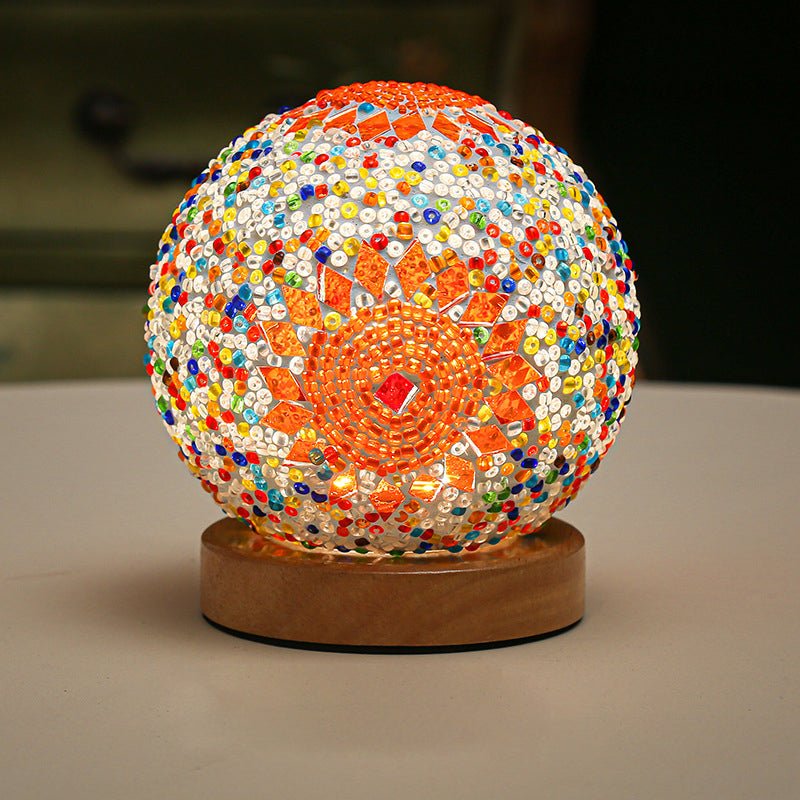 Stained Glass Table Lamp - Mosaic LED Lamp