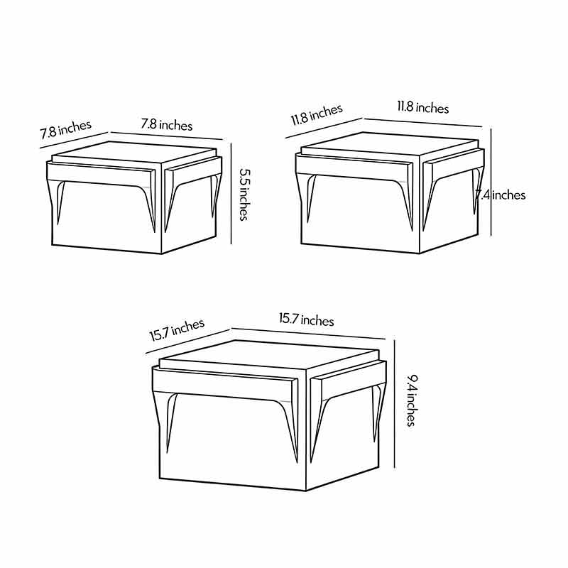 Technical diagram of stainless steel outdoor pillar lights showing dimensions and structural details.