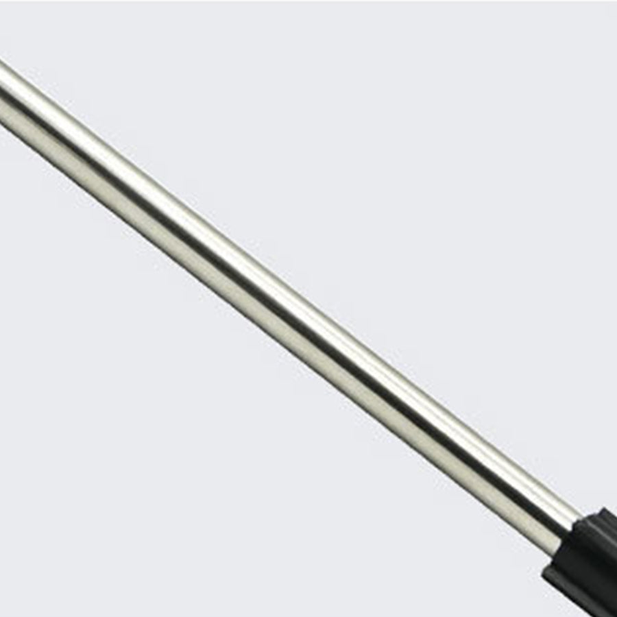 Stainless steel telescoping pole component for solar garden light installation and height adjustment