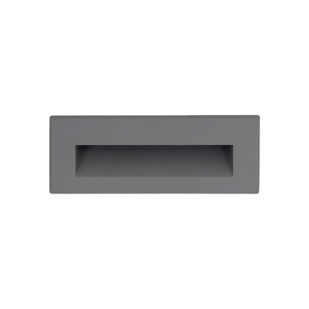 Standard gray deck lights for steps with reliable LED technology and weatherproof housing