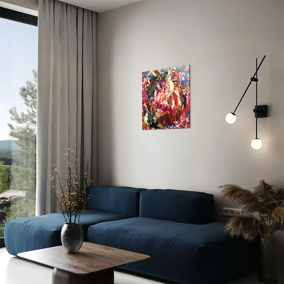 Stylish black linear wall light with adjustable arms and spherical bulbs in a cozy bedroom