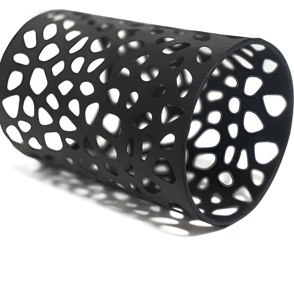 Stylish Black Solar Stake Pathway Light with Flamed SMD LEDs - 22.4 Inches Tall