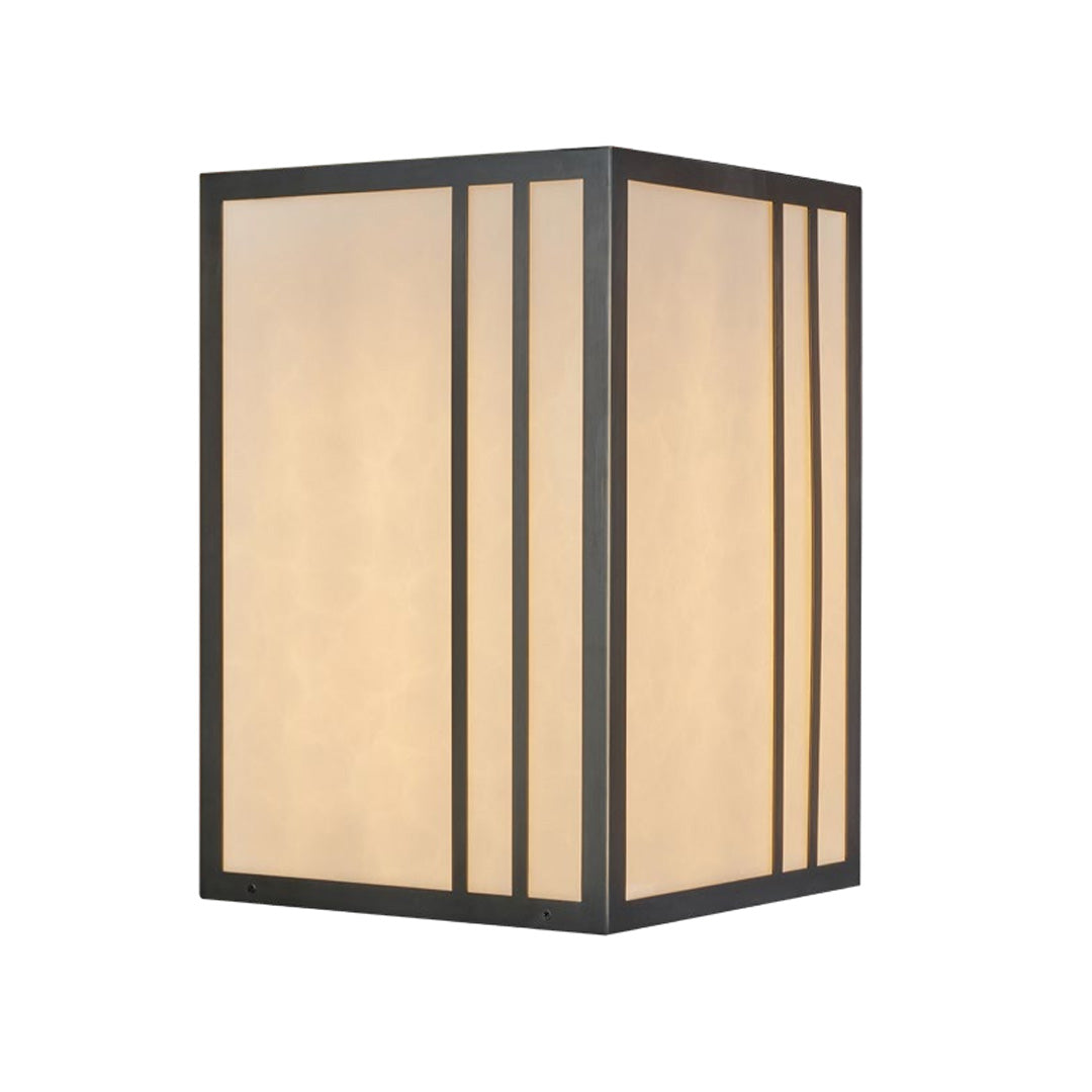 Stylish outdoor pillar lights LED with a rectangular design, perfect for modern outdoor spaces.