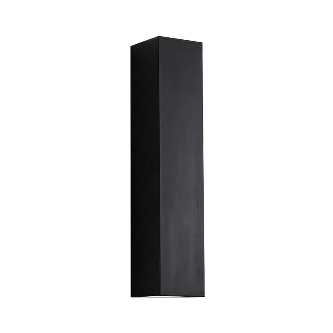Tall black outdoor up down wall light product view