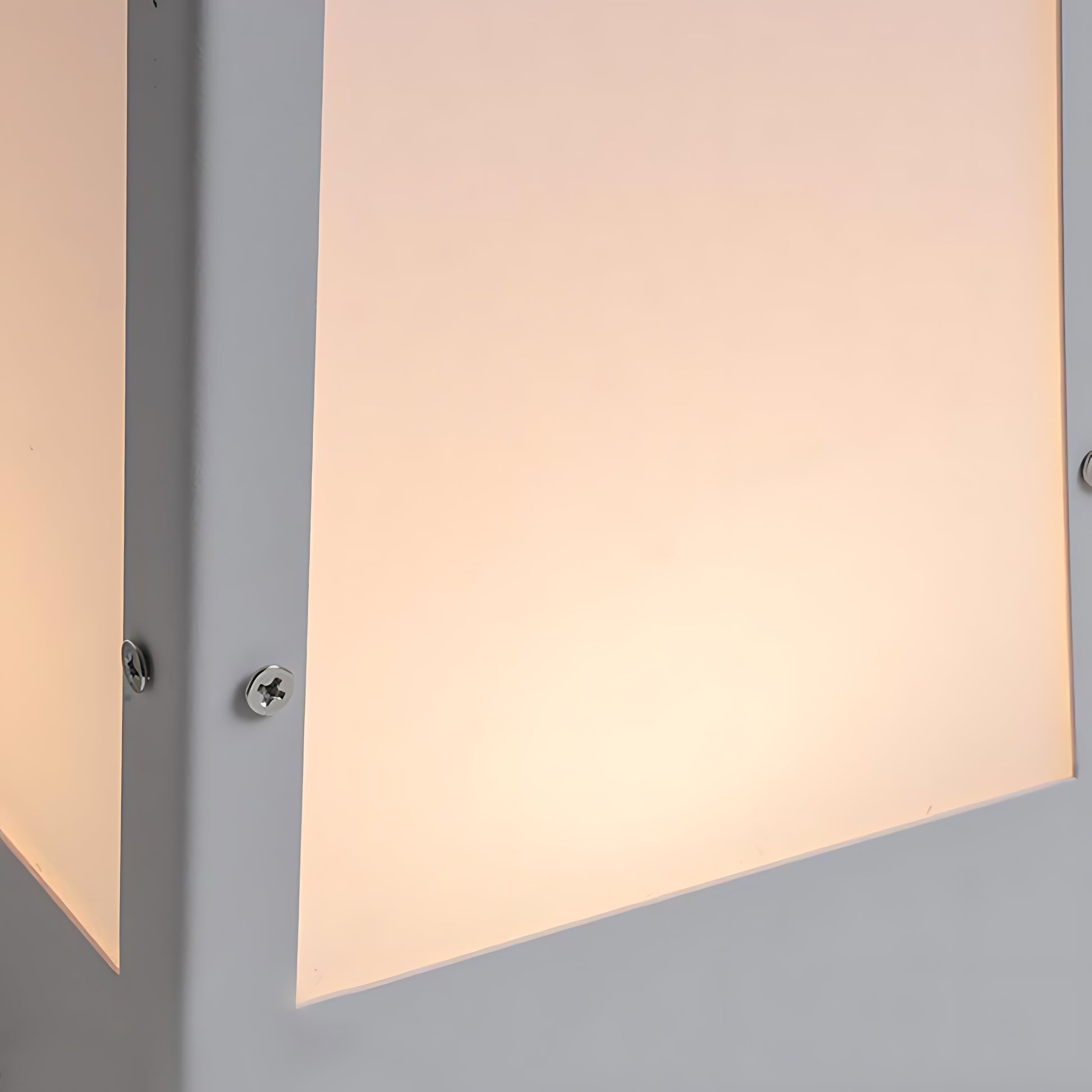 Tall conical floor light with clean white finish casting soft directional glow