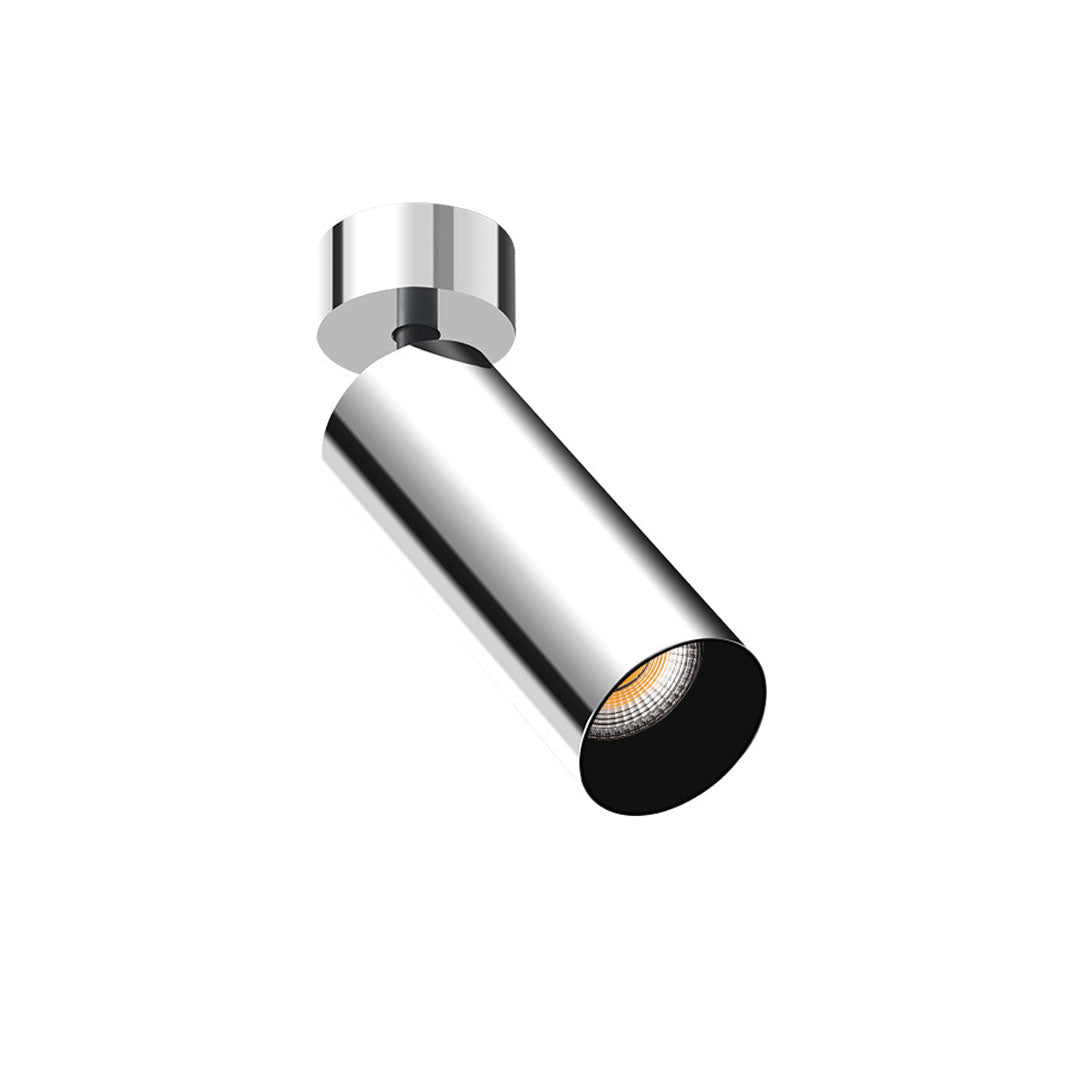 Detailed technical view of spotlight light fixture with focus on inner structure.