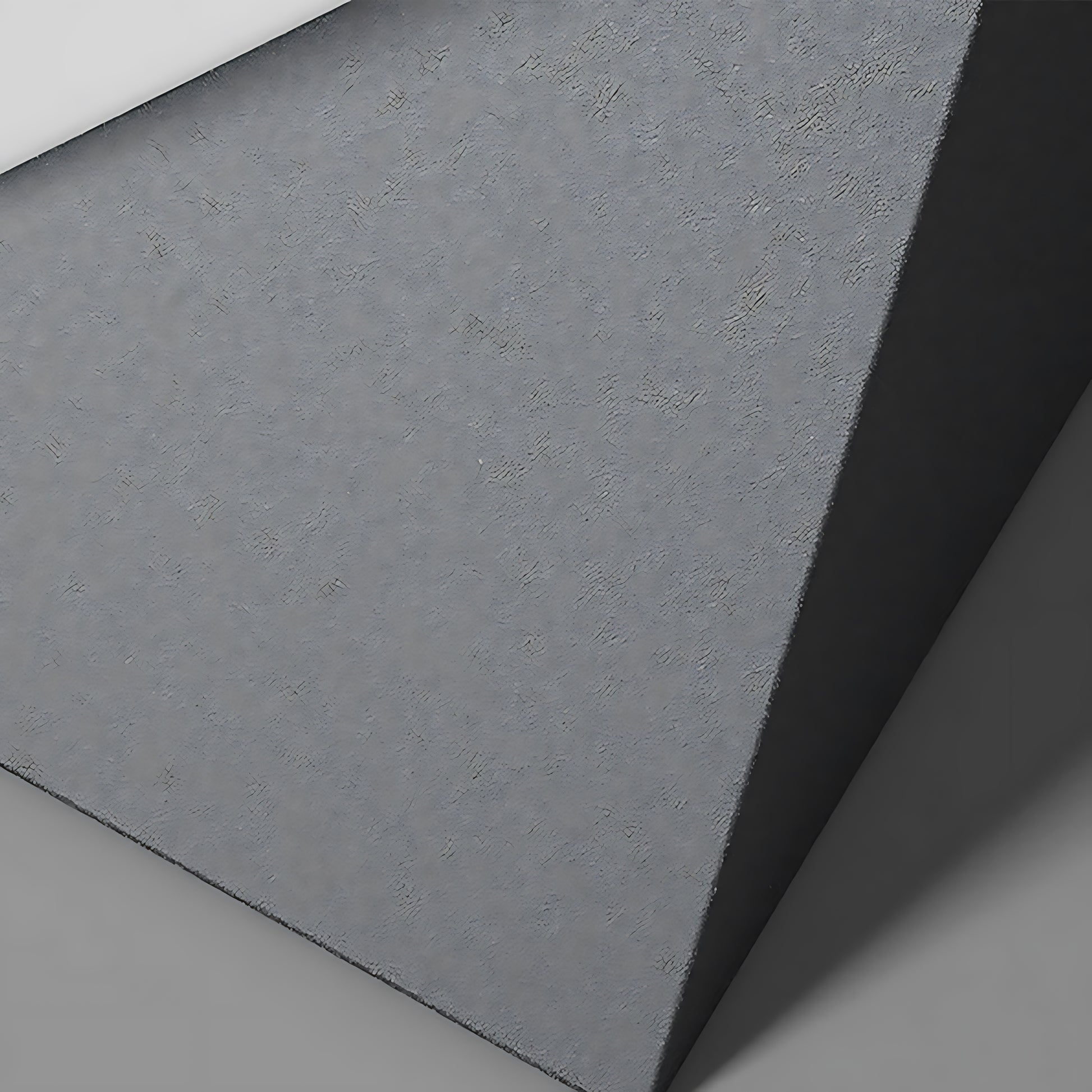 Textured concrete rechargeable table lamp with special triangular pillar shape and modern finish