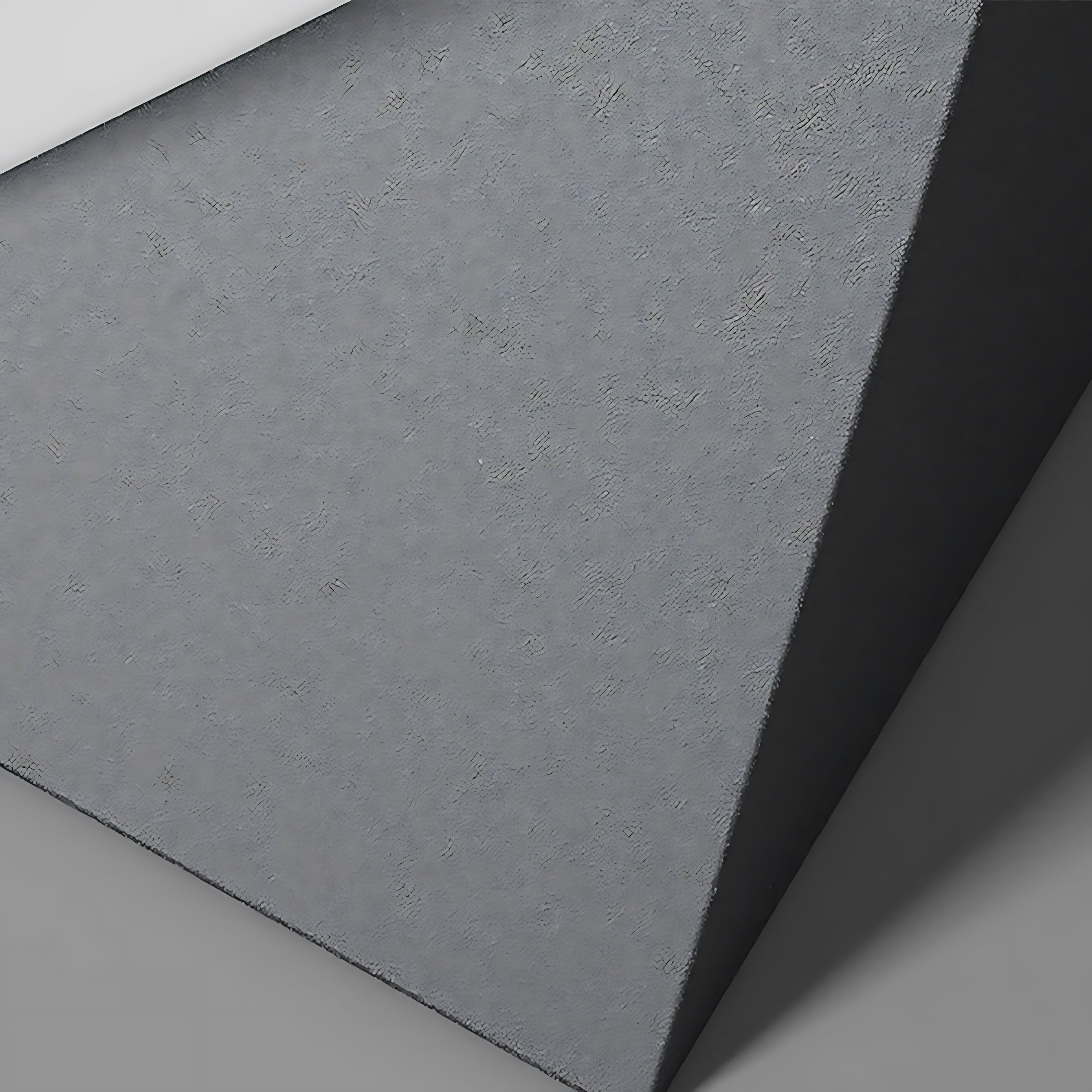 Textured concrete rechargeable table lamp with special triangular pillar shape and modern finish