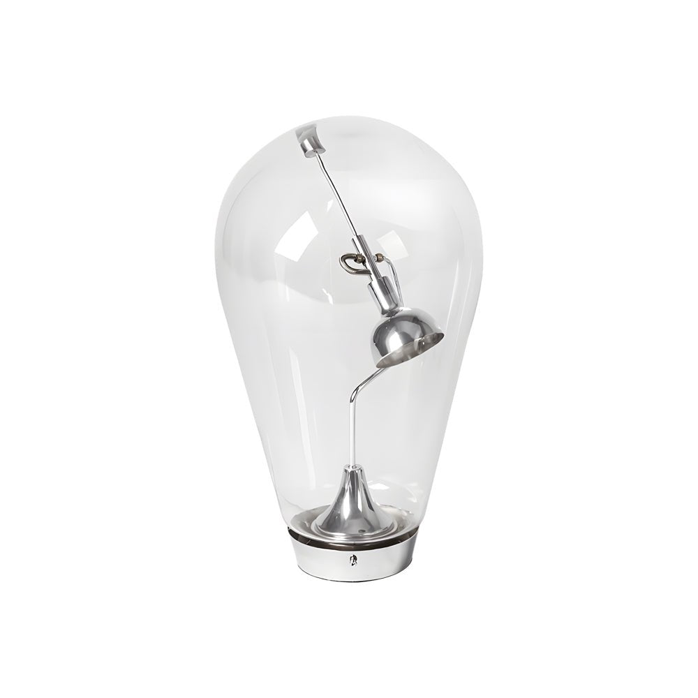 Touch - Dimming Glass Bulb Home Office Desk Lamp with Industrial Magnetic Control Design