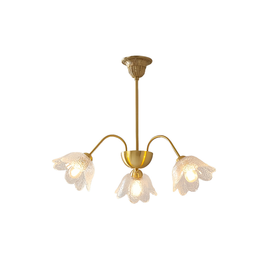 Traditional glass shades chandelier displaying classic design with multiple frosted glass globes