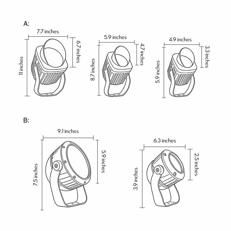 Tree spotlight illuminating a garden with elegant directional light.