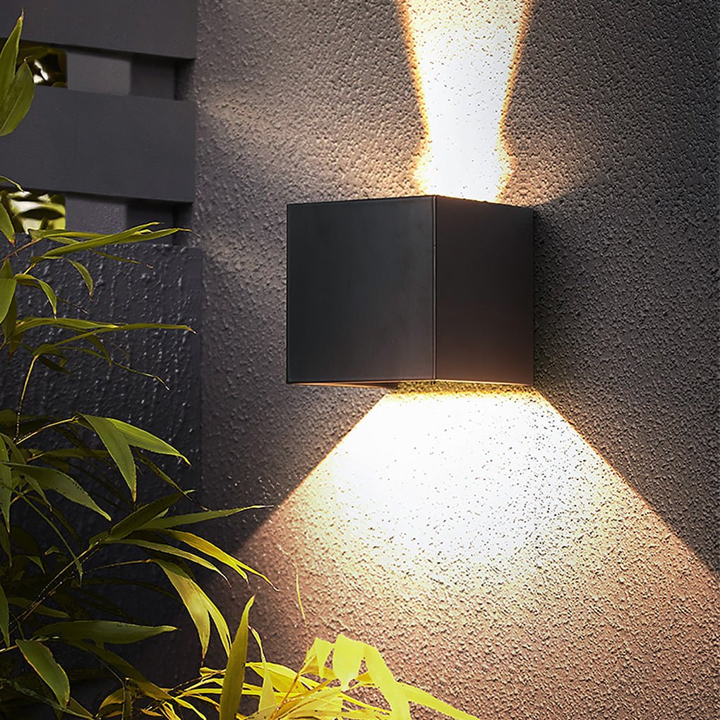 Two-way Luminous Design Outdoor Waterproof LED Wall Light with Adjustable Beam Angle - Dazuma