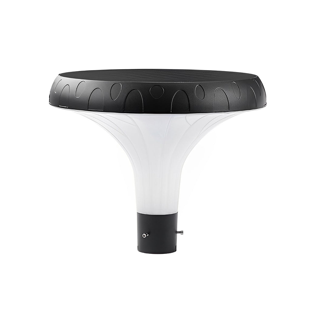 Neutral white UFO solar street light head product view.