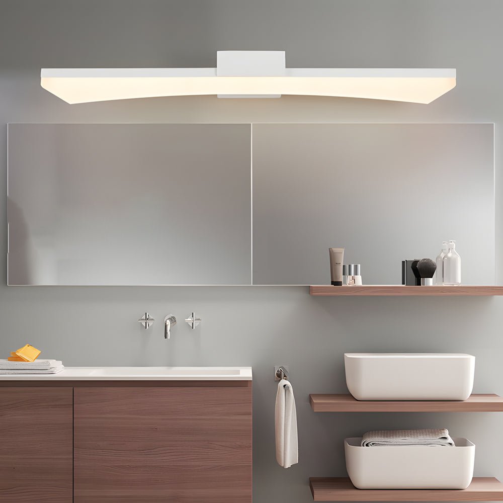 Ultra - Sleek Curved Linear LED Vanity Light for Modern Bathrooms