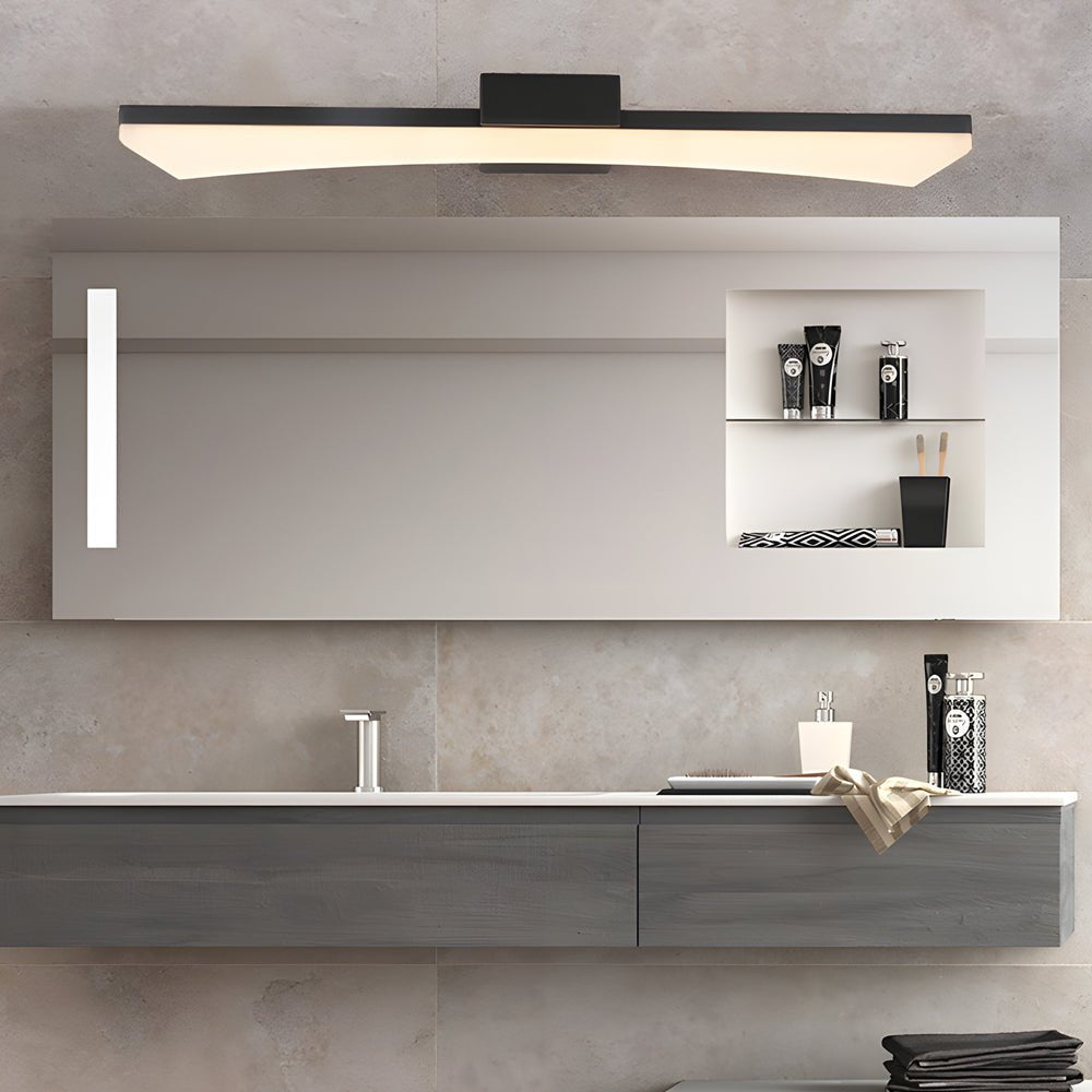 Ultra - Sleek Curved Linear LED Vanity Light for Modern Bathrooms