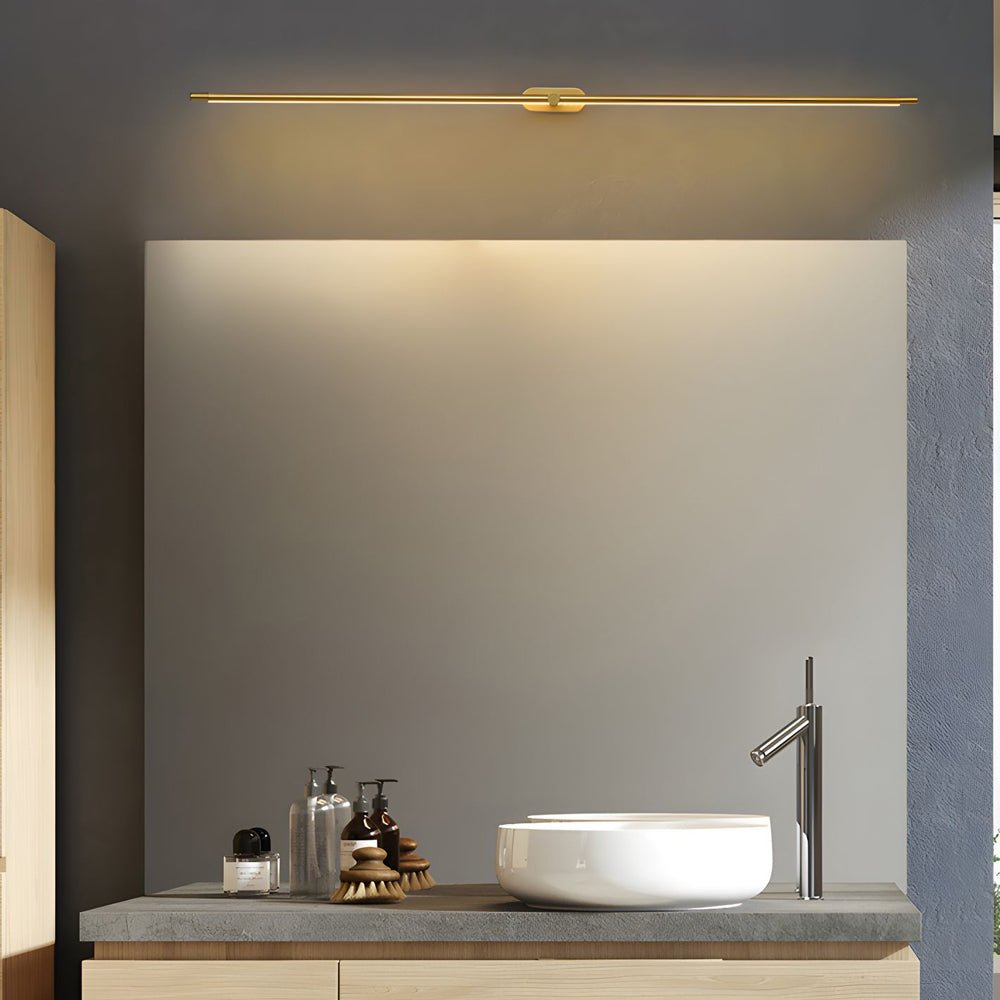 Ultra - Slim Cylindrical LED Bathroom Vanity Light with Indirect Lighting, 26.8''/38.6''/50.4''