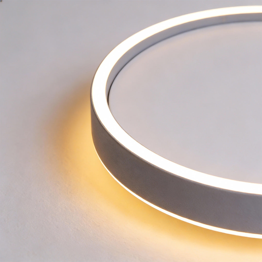 Ultra thin LED ceiling light color temperature adjustment comparison.