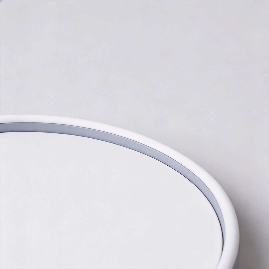 Ultra thin LED ceiling light close-up showing warm indirect ceiling glow.