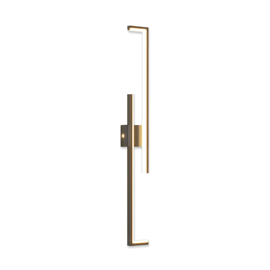 Bronze wall art led lights with ultra-thin vertical panel design.