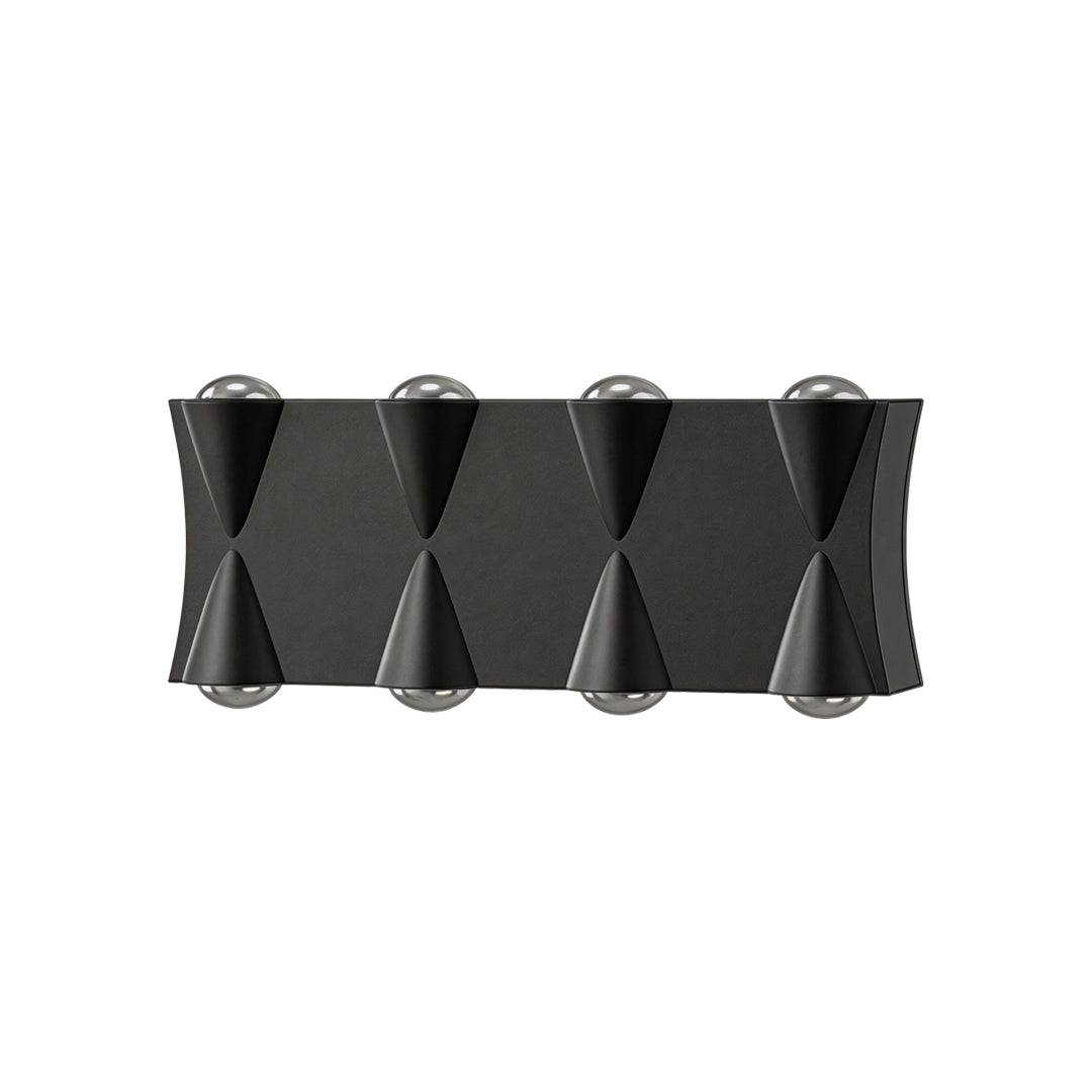 Up down lighting wall lights with a contemporary design, enhancing a modern facade.