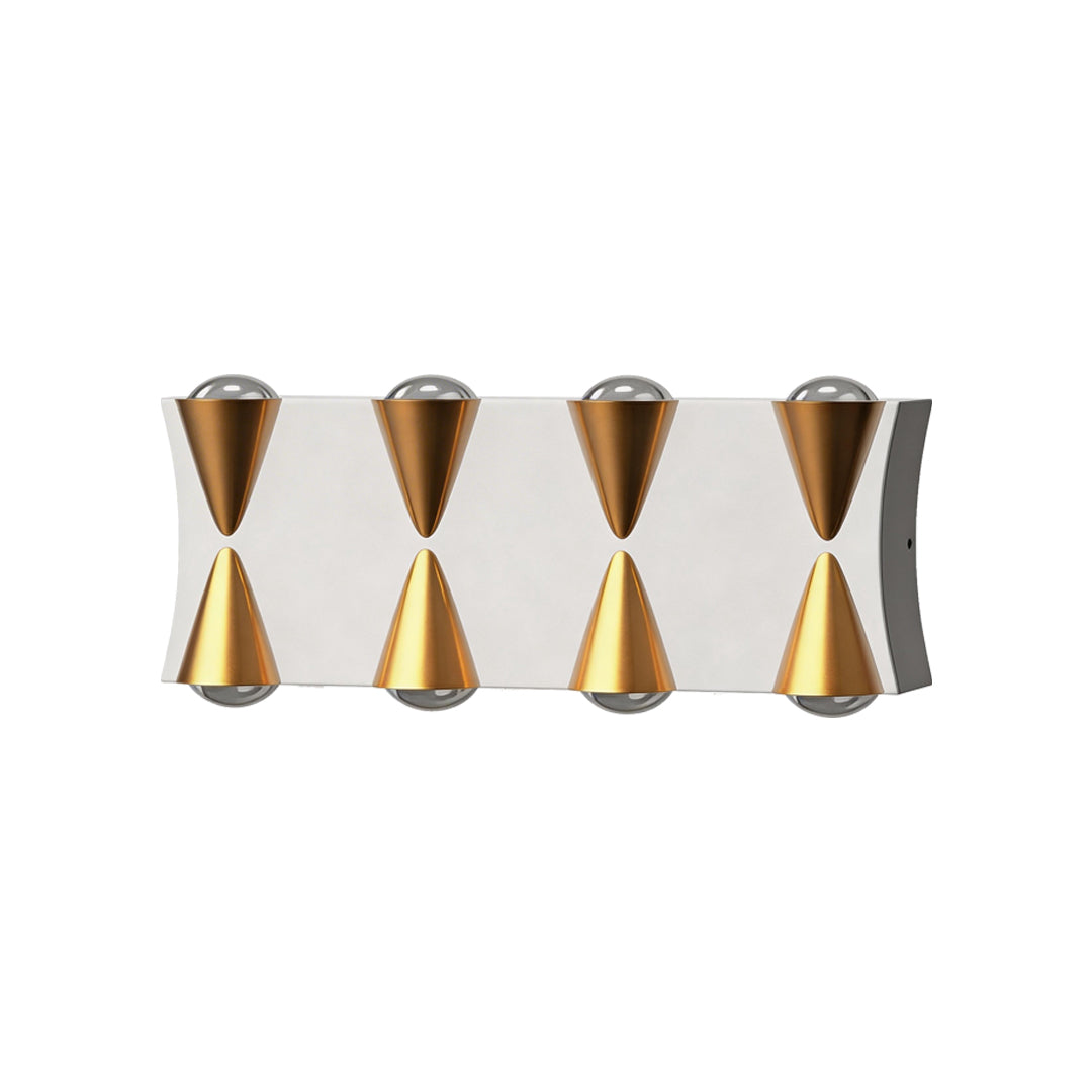 Up down lighting wall lights with a contemporary design, providing soft illumination.