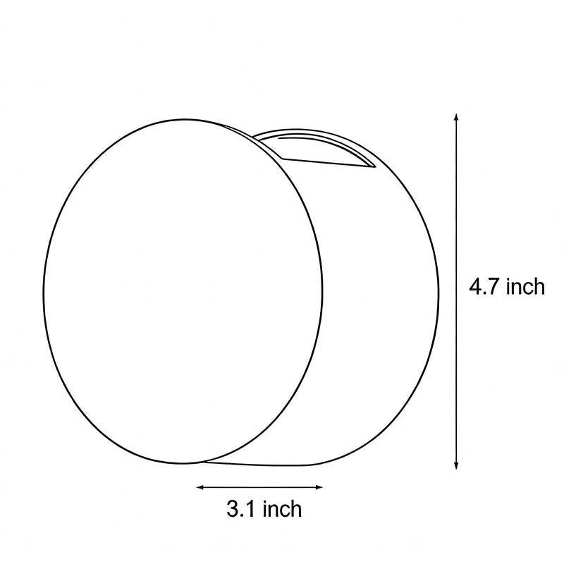 Technical diagram showing dimensions and structure of up and down wall lights models.