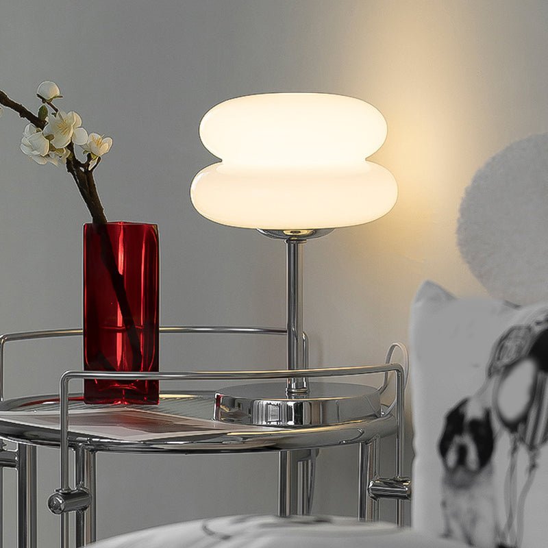 USB Glass Burger Creative Warm Light Modern Table Lamp