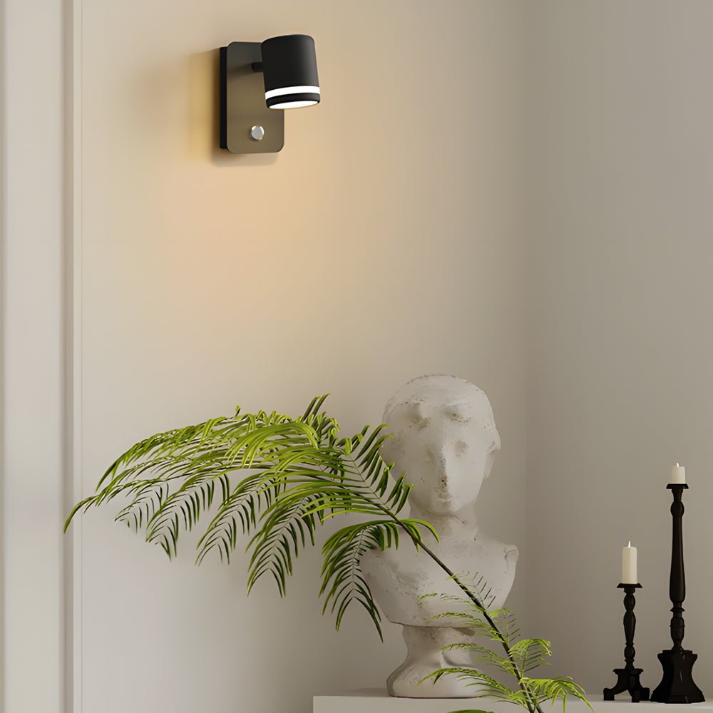 USB Rotatable Magnetic Wall Light Bedside Spotlight