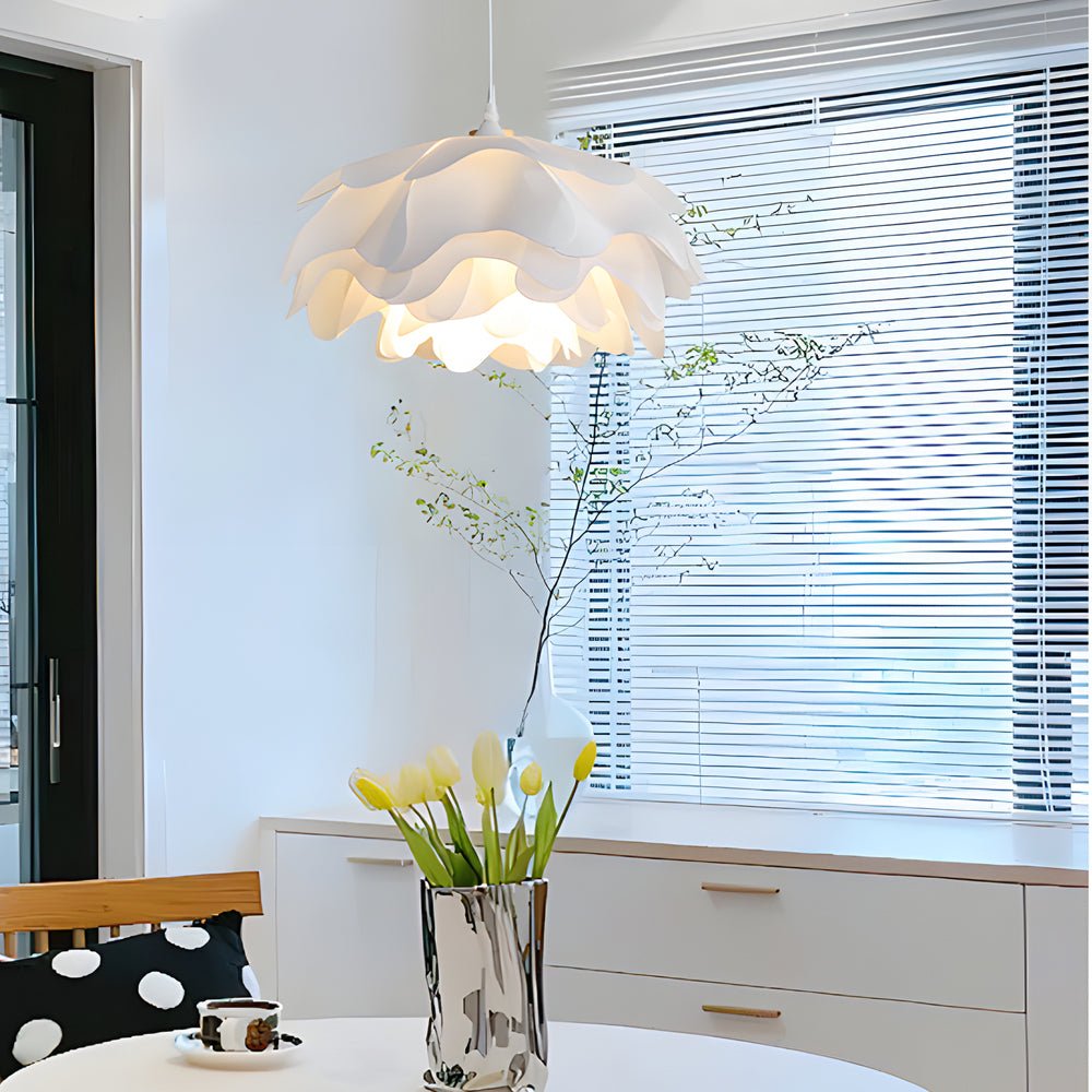 Versatile Acrylic Flower Pendant Lamp: Modern Design, 3 - Step Dimming, Adjustable Hanging Cord