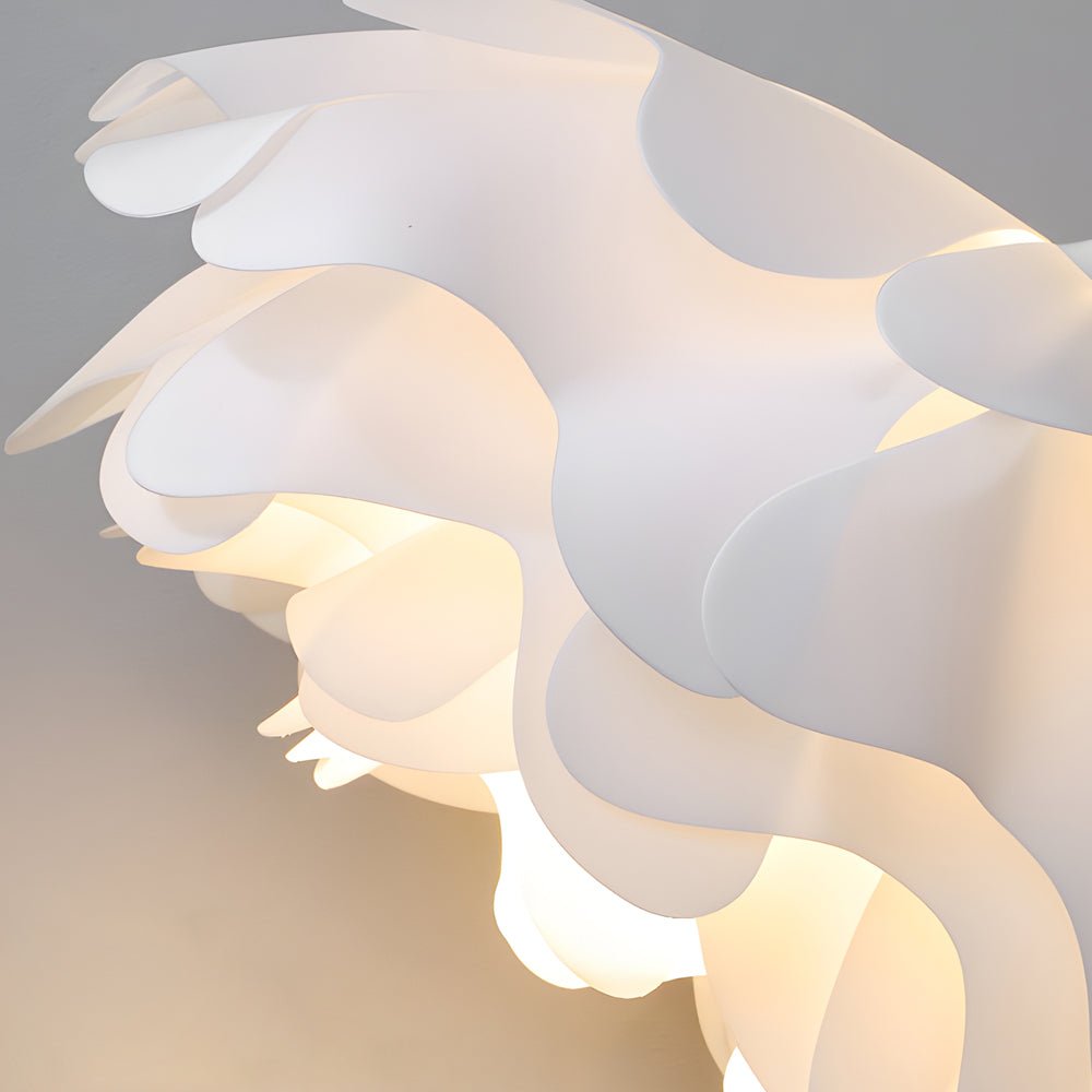 Versatile Acrylic Flower Pendant Lamp: Modern Design, 3 - Step Dimming, Adjustable Hanging Cord