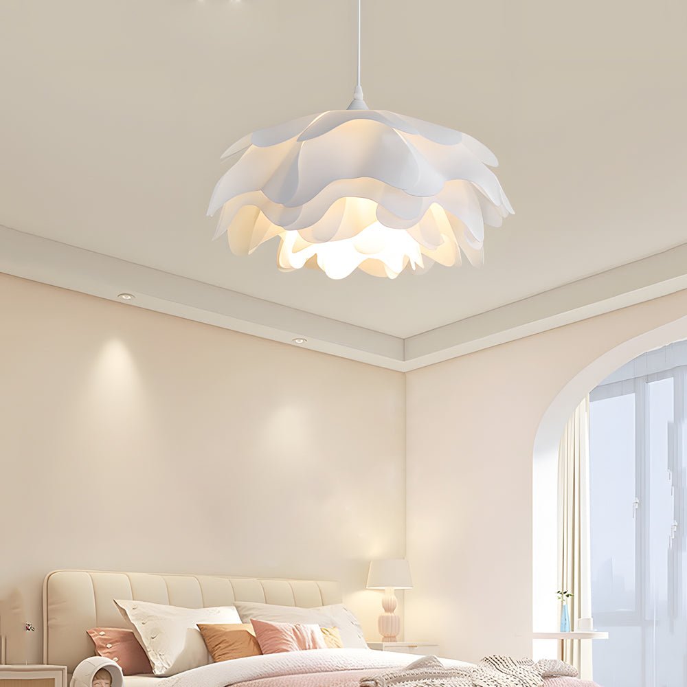 Versatile Acrylic Flower Pendant Lamp: Modern Design, 3 - Step Dimming, Adjustable Hanging Cord