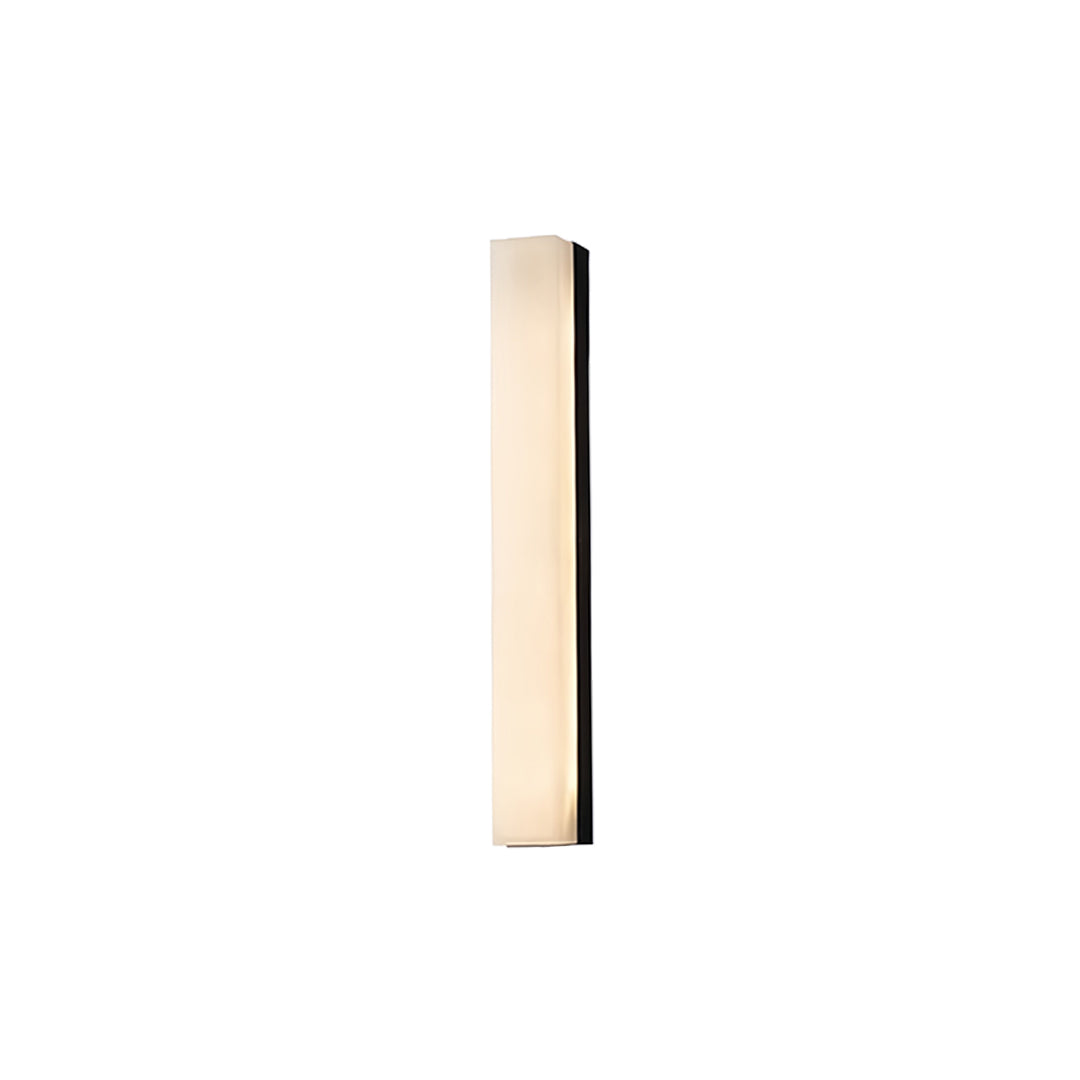 Sleek copper sconce indoor wall light with vertical wooden design for contemporary interior lighting