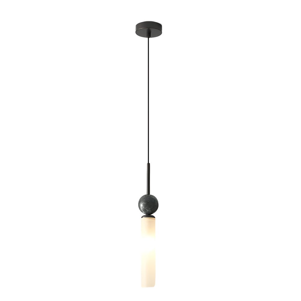 Vertical Marble Cylinder 1 - Light Pendant Light - Modern Hanging Lamp