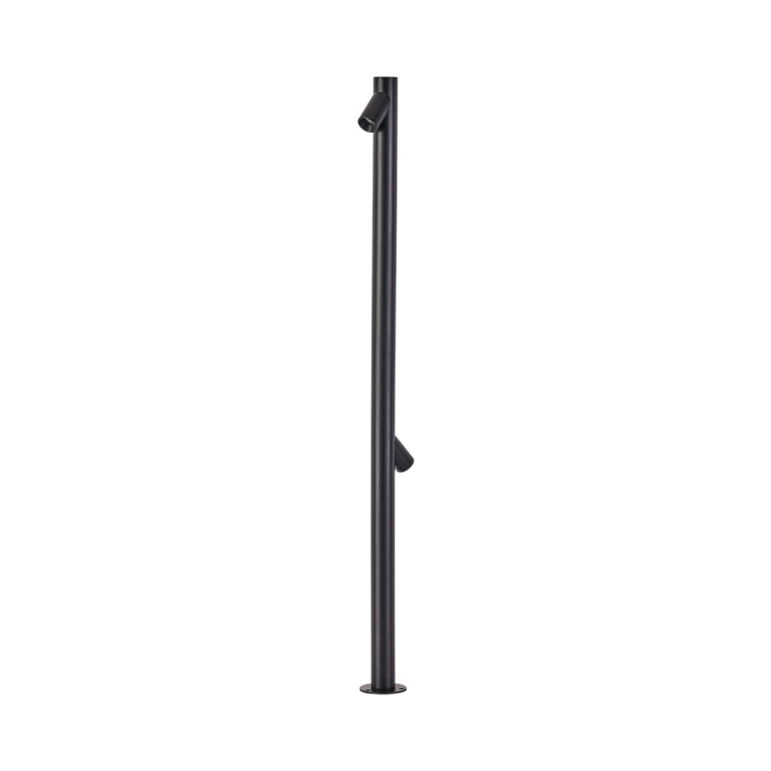 Contemporary black LED path light with clean vertical design perfect for minimalist landscape lighting