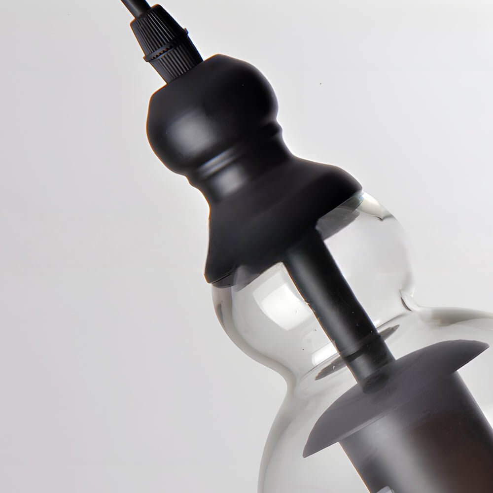 Vintage Chimes - Inspired Iron and Glass Pendant Light