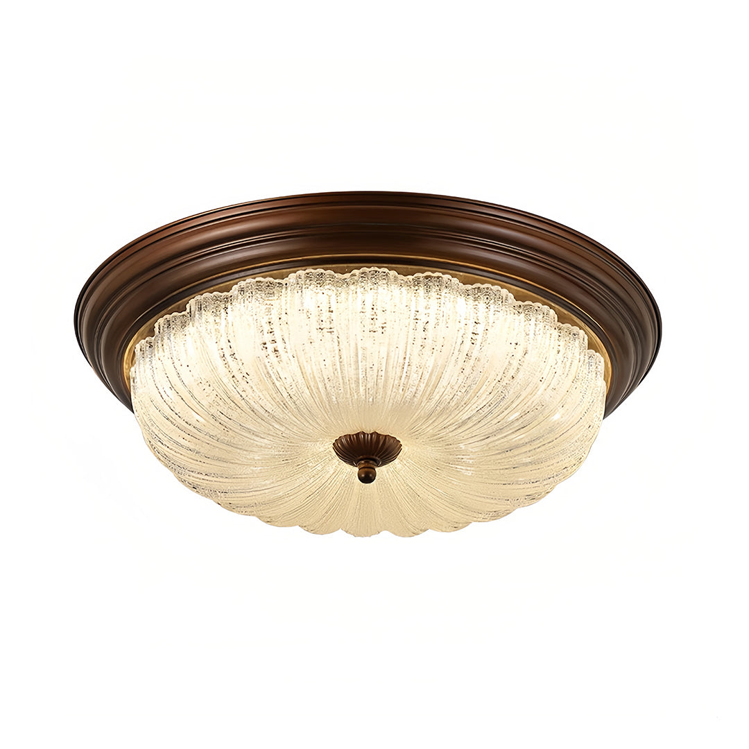 Vintage-style retro flush mount ceiling light, classic design with crystal accents