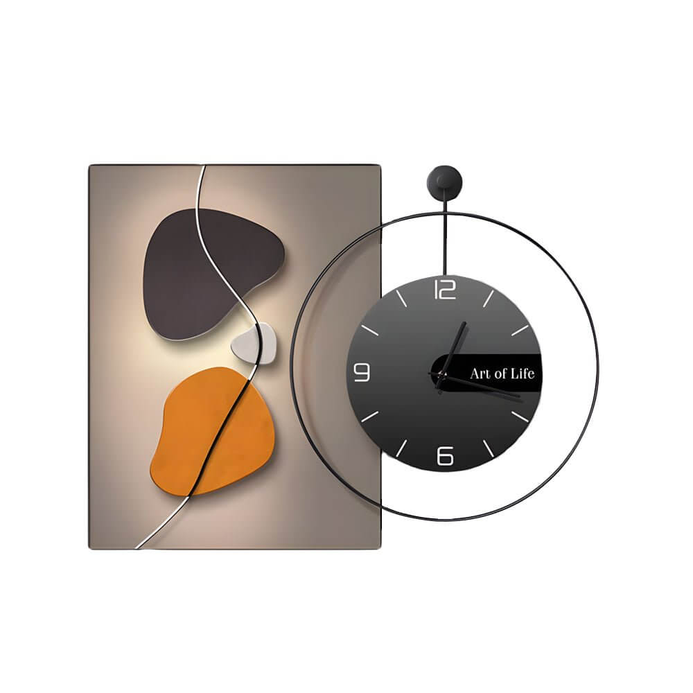 Wall clock light with a deer silhouette design, displayed against a white background.
