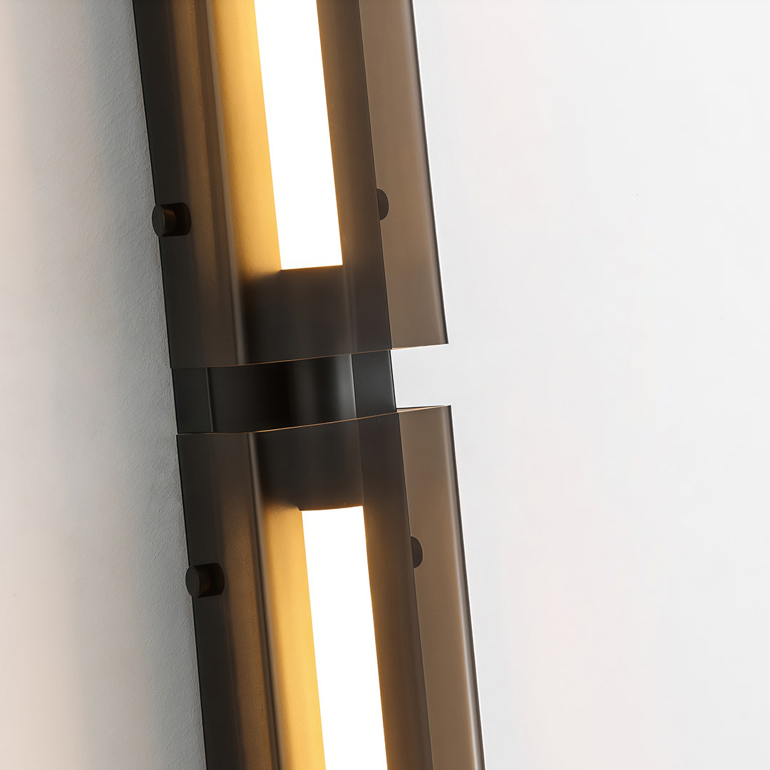 Enhance your space with wall light decorations featuring a minimalist modular black vertical linear lamp for a sleek and modern lighting style.