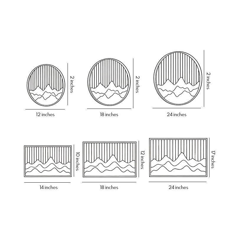 Line drawing of wall mountain light dimensions, providing installation specifications.