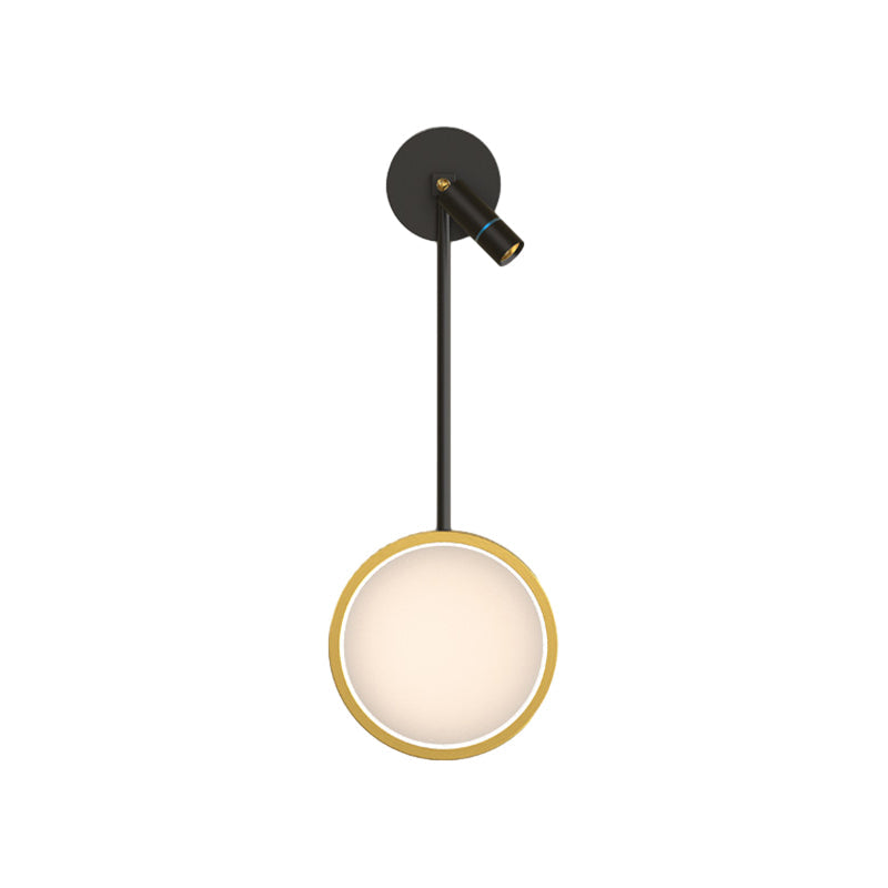 Wall pendant light with dimensions, showcasing its sleek and minimalist design.