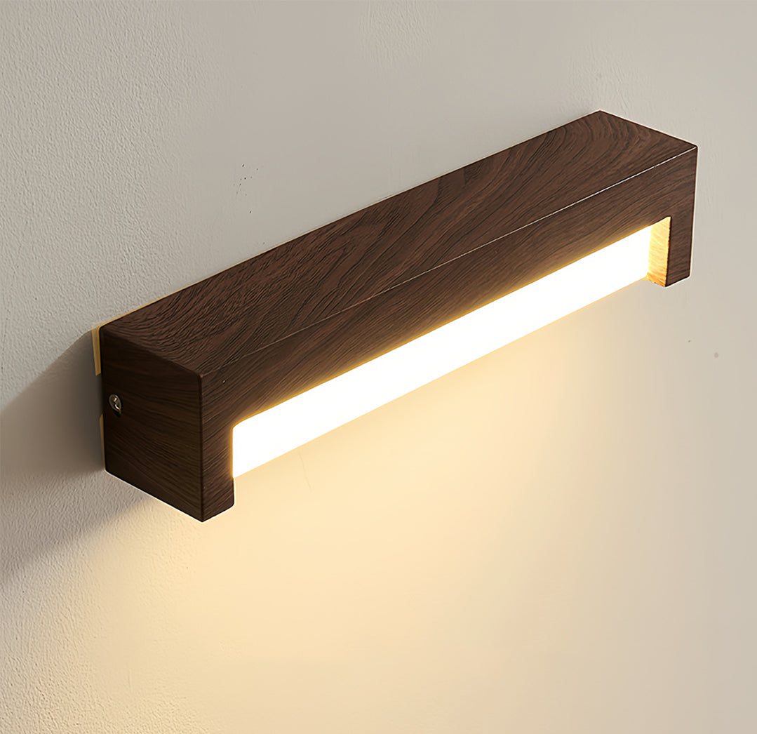 Wall mounted led lights showcasing warm white LED output in residential interior space