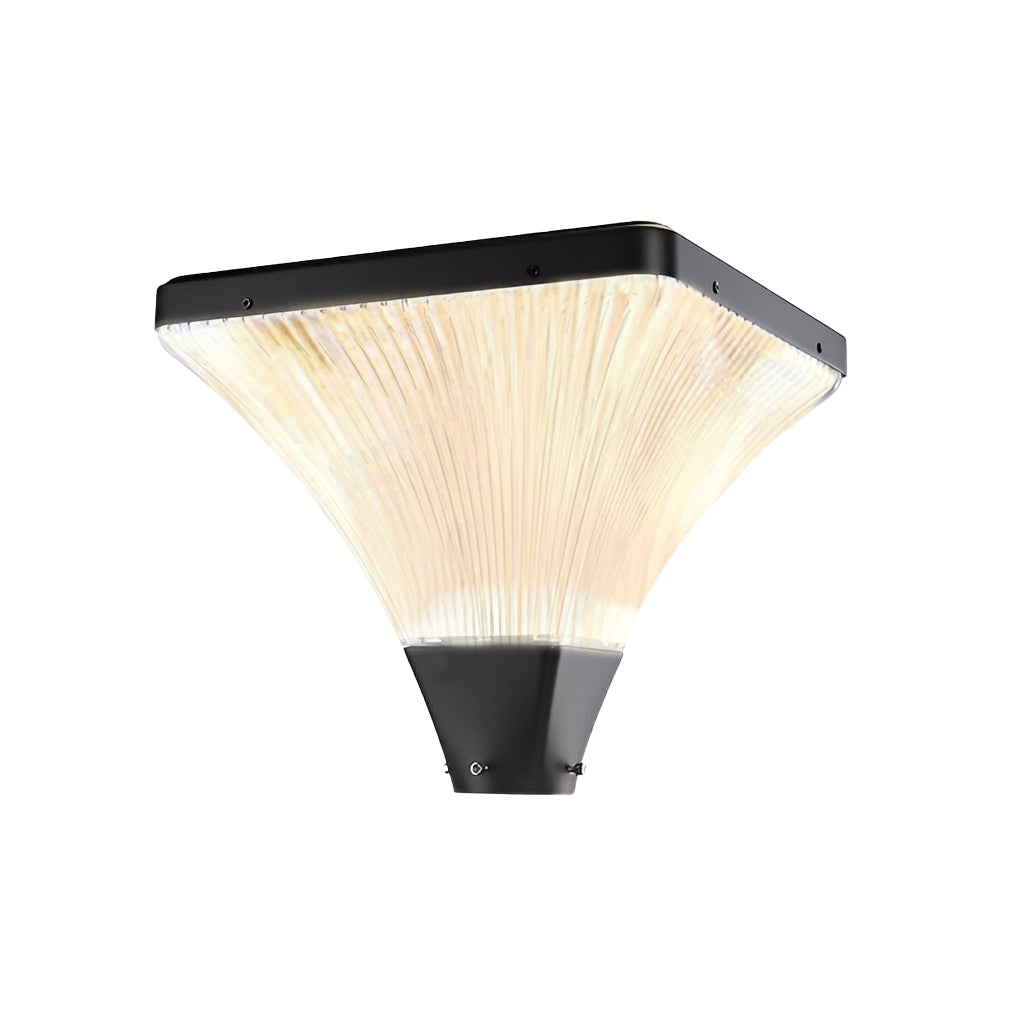 Warm white street light fixture designed for residential and urban road lighting.