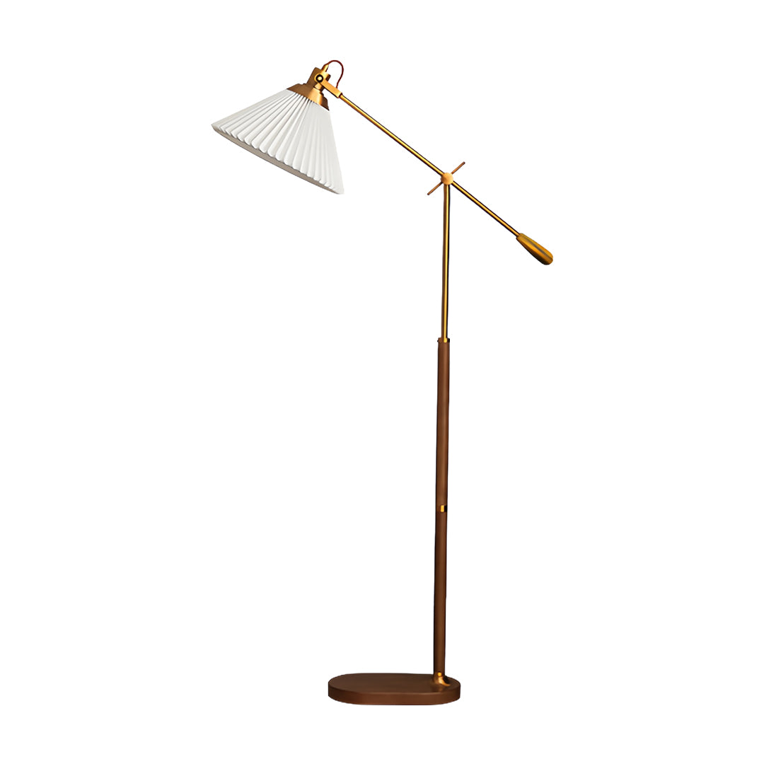 Stylish small black pendant light in warm wood tone with flexible positioning for optimal task lighting