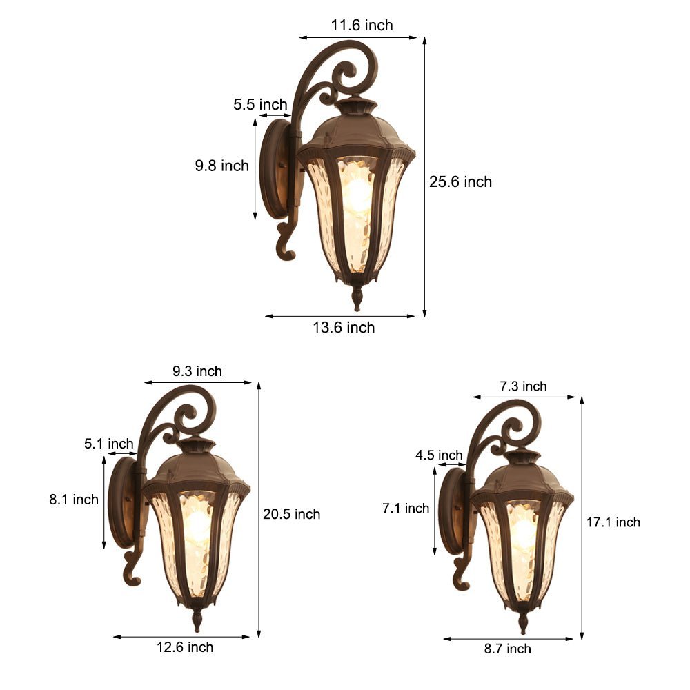 Waterproof Creative Die - Cast Aluminum European Style Outdoor Wall Lights