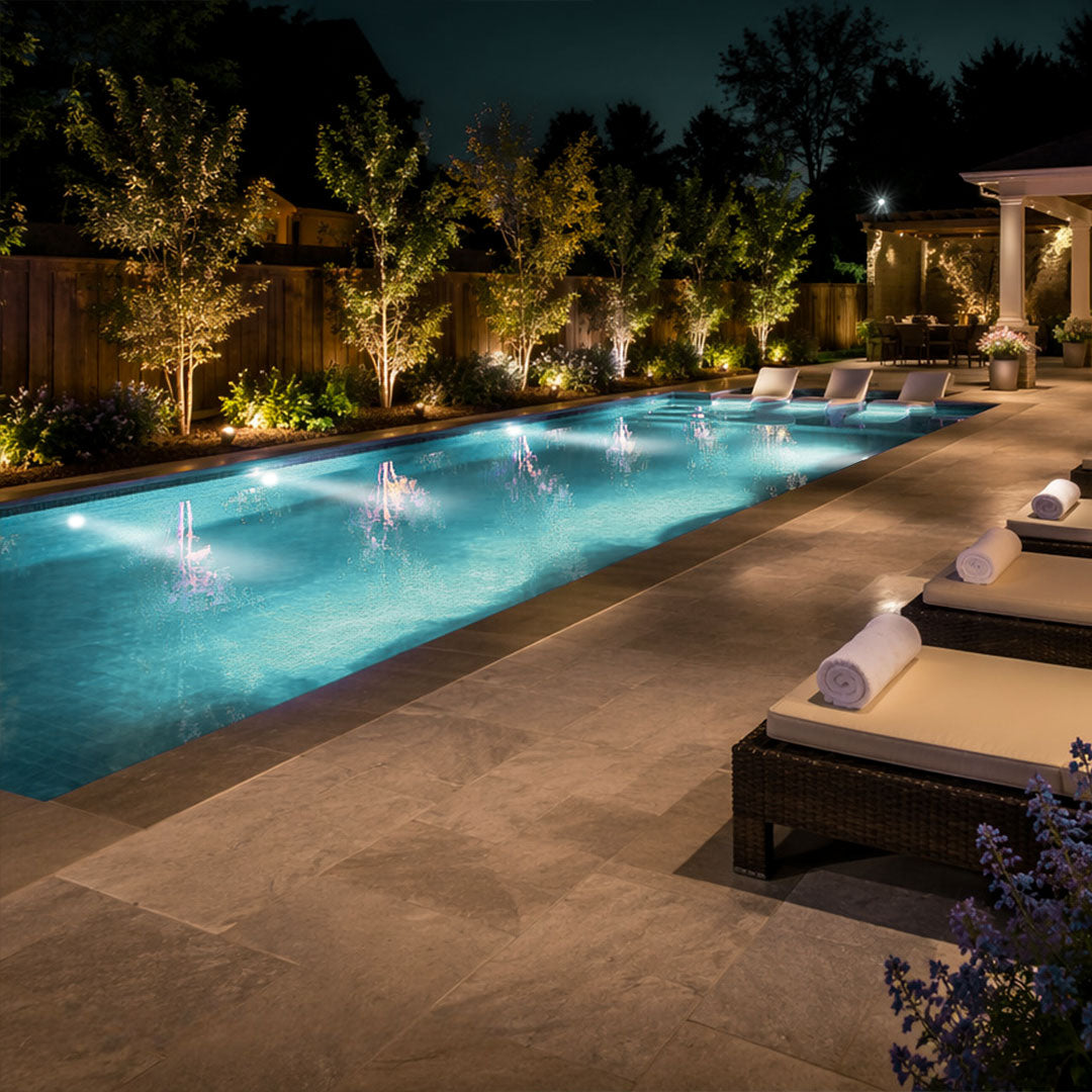 Waterproof LED underwater lights for pools