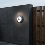 Waterproof Outdoor Wall Lighting Minimalist Trisection Round